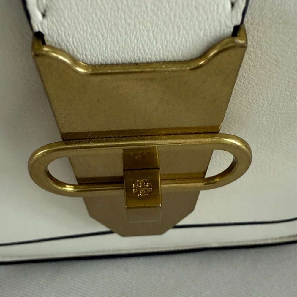 Tory Burch Mini Lock Runway Handbag with Gold Accent